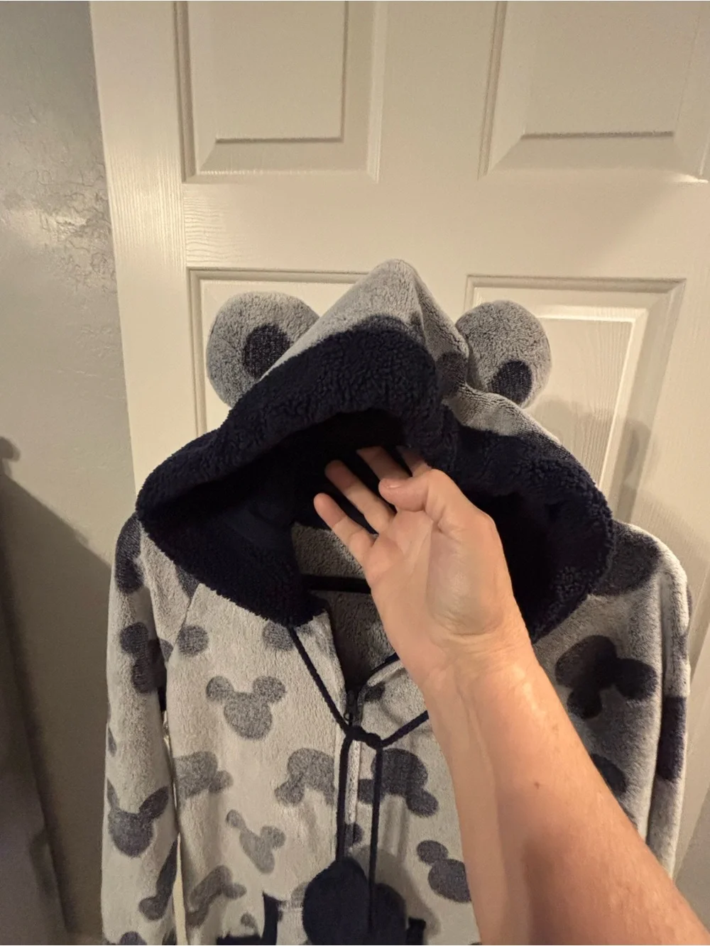 Disney Micky Mouse Onesie with Ear Hood - Picture 8 of 15